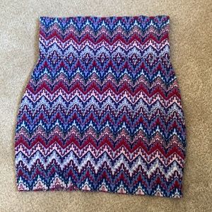 Patterned Bodycon Skirt.